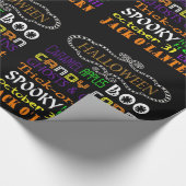 Halloween-Verdragen en -rechten Cadeaupapier (Hoek)