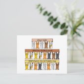 Halloween Verjaardag Cartoon Briefkaart (Staand voorkant)