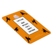 Halloween Verjaardag Grappig Magneet (Rechterzijde)