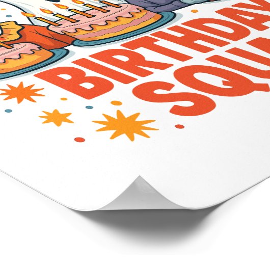 Halloween Verjaardag Squad Creepy Clown Ghost Zomb Poster (Hoek)