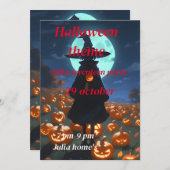 Halloween verjaardag uitnodiging (Voorkant / Achterkant)