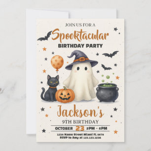 Halloween verjaardag uitnodiging