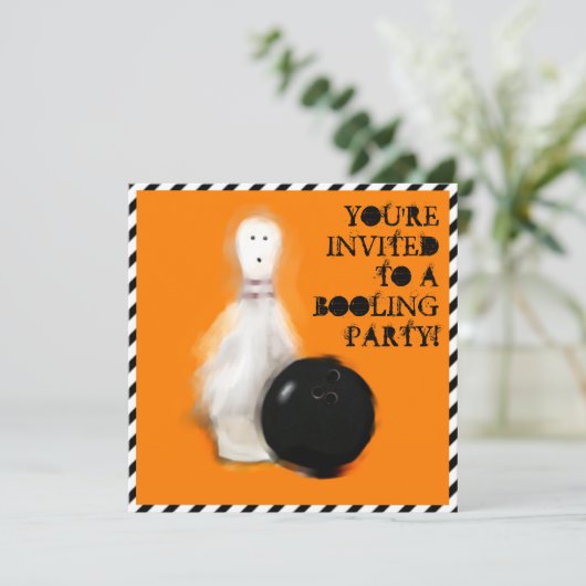 HALLOWEEN VERJAARDAGSFEEST KAART (Staand voorkant)