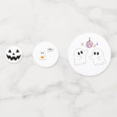 Halloween verjaardagsfeest | Minimaal pompoenontwe Confetti (Voorkanten)