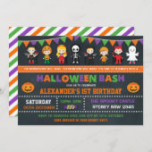 Halloween verjaardagsfeest schoolbord Jack O'Lante Kaart (Voorkant / Achterkant)