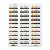 Halloween verjaardagskostuum etiket (Full Sheet)