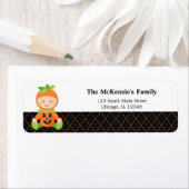 Halloween verjaardagskostuum etiket (Insitu)