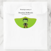 Halloween verjaardagskostuum ronde sticker (Tas)