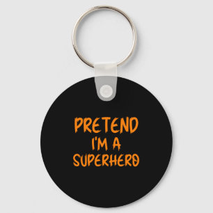 Halloween Verkleed Als Superheld Kostuum Lazy Supe Sleutelhanger