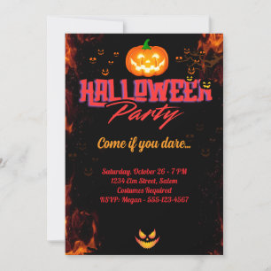 "Halloween Verkleedfeest Kaart
