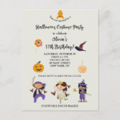Halloween verkleedfeestje voor kinderen briefkaart (Voorkant)