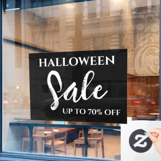 Halloween Verkoopteken, Boutique Signage, Winkel Raamsticker (Cafe Raam)