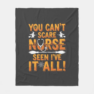 Halloween Verpleegster Alles Gezien Design_1 Fleece Deken