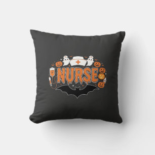 Halloween Verpleegster Drip Pend Pumpkins Geest Ve Kussen
