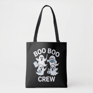 Halloween-verpleegster geschenk Boo Boo bemanning Draagtas
