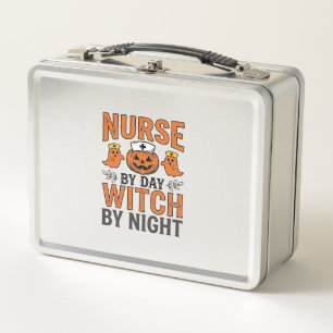 Halloween Verpleegster Heks Bij Nacht Vintage Shir
