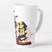 Halloween Verpleegster Heks Latte Mok (Rechterhoek)