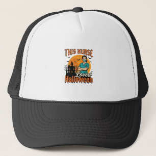 Halloween-verpleegster hield van Halloween Vintage Trucker Pet