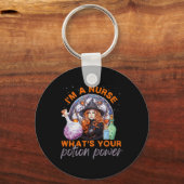 Halloween Verpleegster Ik ben een Verpleegster Wat Sleutelhanger (Voorkant)