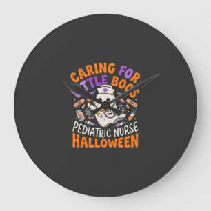 Halloween Verpleegster Kleine Boos Grote Klok