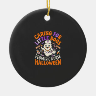 Halloween Verpleegster Kleine Boos Keramisch Ornament