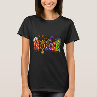 Halloween Verpleegster Leven Grappige Verpleegkund T-shirt
