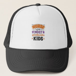 Halloween Verpleegster Spooktacular Kids Vintage O Trucker Pet