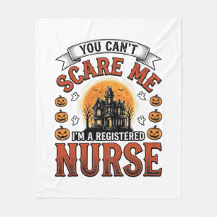 Halloween verpleegster vintage griezelige gediplom fleece deken