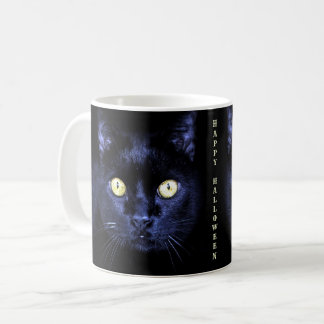 Halloween Verschrikkelijke Zwarte Kat Horror Donke Koffiemok