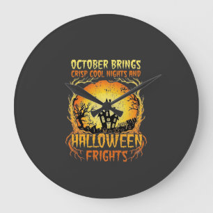 Halloween Verschrikkingen Spokenhuis Volle Maan Po Grote Klok