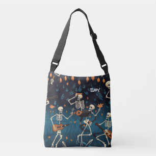 Halloween Vibe Skelet Dans Modern  Grappig Crossbody Tas