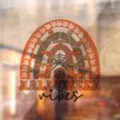 Halloween Vibes Boho Rainbow Herfst Halloween Raamsticker (Vel 2)