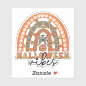 Halloween Vibes Boho Rainbow Herfst Halloween Sticker (Vel)