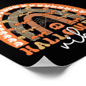 Halloween Vibes Boho Rainbow Herfst Spooky Poster (Hoek)