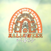 Halloween Vibes Boho Rainbow Herfst Spooky Raamsticker (Vel 3)