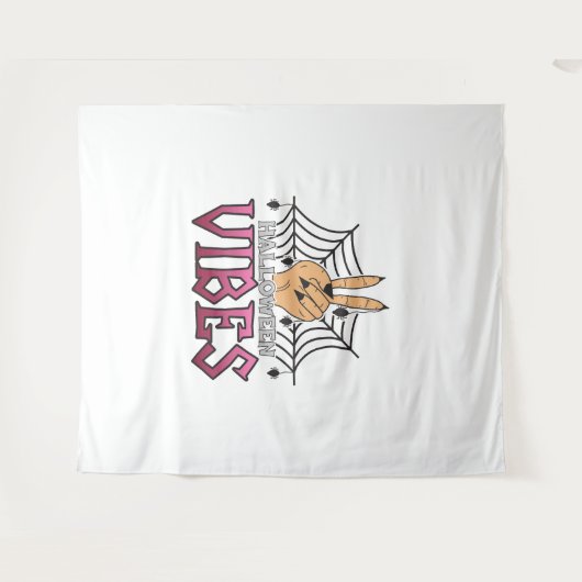 Halloween Vibes, Halloween, eng, kostuum Wandkleed (Voorkant (horizontaal))