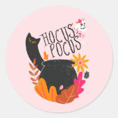 Halloween Vibes • Hocus Pocus Ronde Sticker (Voorkant)