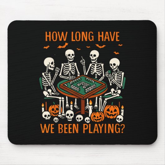 Halloween Vibes Mahjong Lover How Long Have We Bee Muismat (Voorkant)