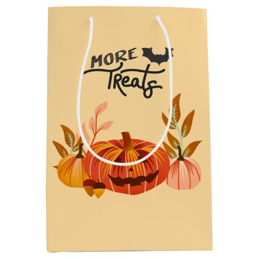 Halloween Vibes • More Treats Medium Cadeauzakje (Voorkant)