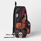 Halloween Vibes Pattern Bedrukte Rugzak (Links)