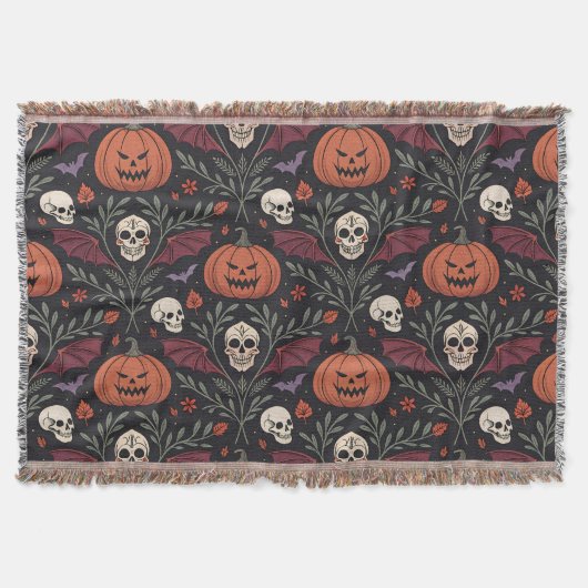 Halloween Vibes Pattern Deken (Voorkant)