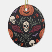 Halloween Vibes Pattern Keramisch Ornament (Links)