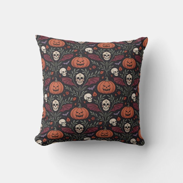 Halloween Vibes Pattern Kussen (Voorkant)
