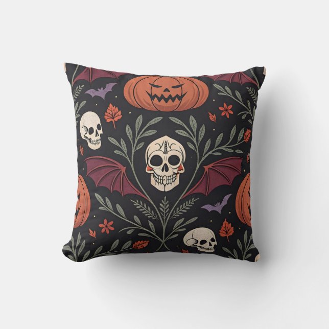 Halloween Vibes Pattern Kussen (Voorkant)