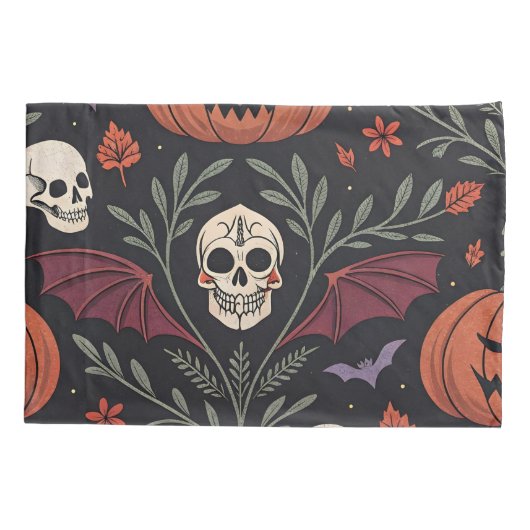 Halloween Vibes Pattern Kussensloop (Achterkant)