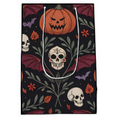 Halloween Vibes Pattern Medium Cadeauzakje (Achterkant)