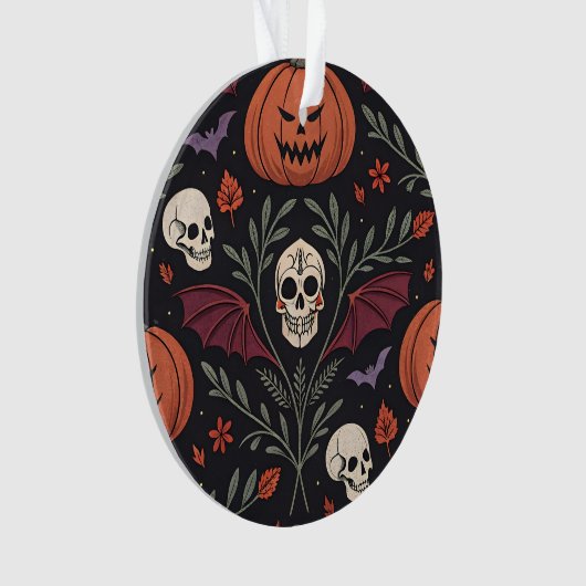 Halloween Vibes Pattern Ornament (voorkant)