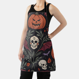 Halloween Vibes Pattern Schort