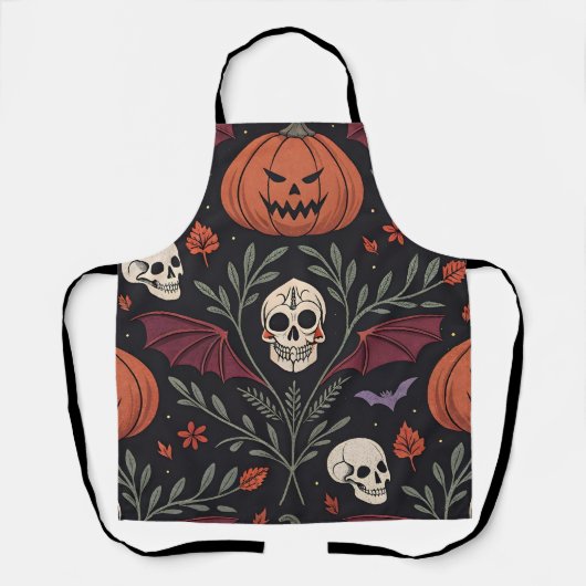 Halloween Vibes Pattern Schort (Voorkant)