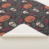 Halloween Vibes Pattern Sherpa Deken (3/4)